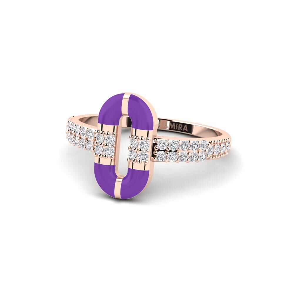 9ct Rose Gold Ring Thassos