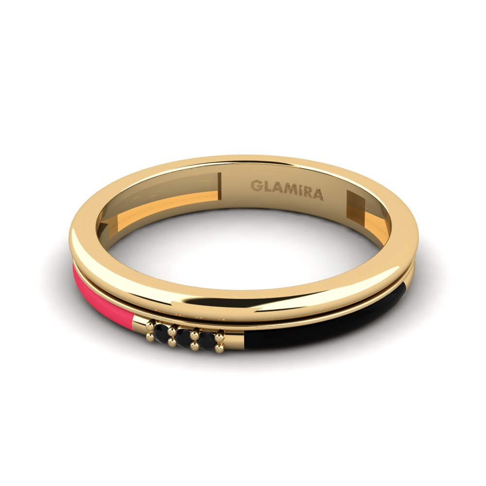Schwarzer Onyx Ring Treis