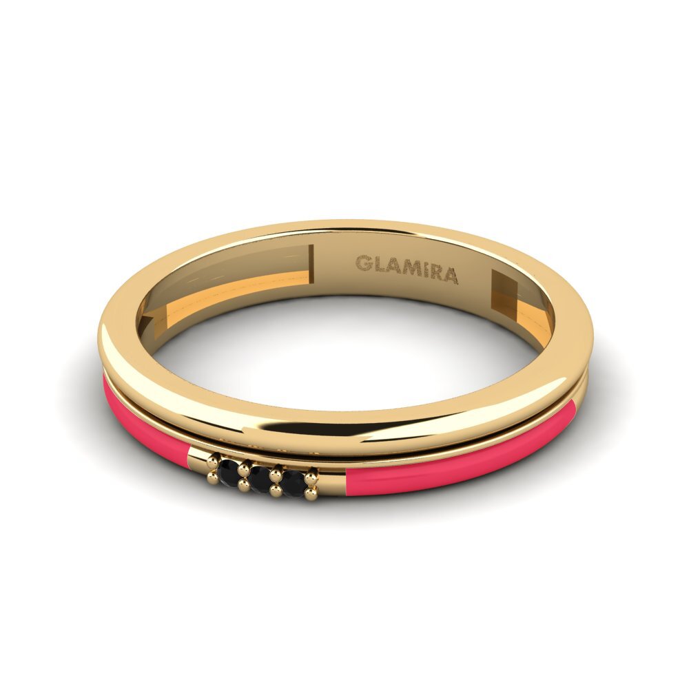 Schwarzer Saphir Ring Treis