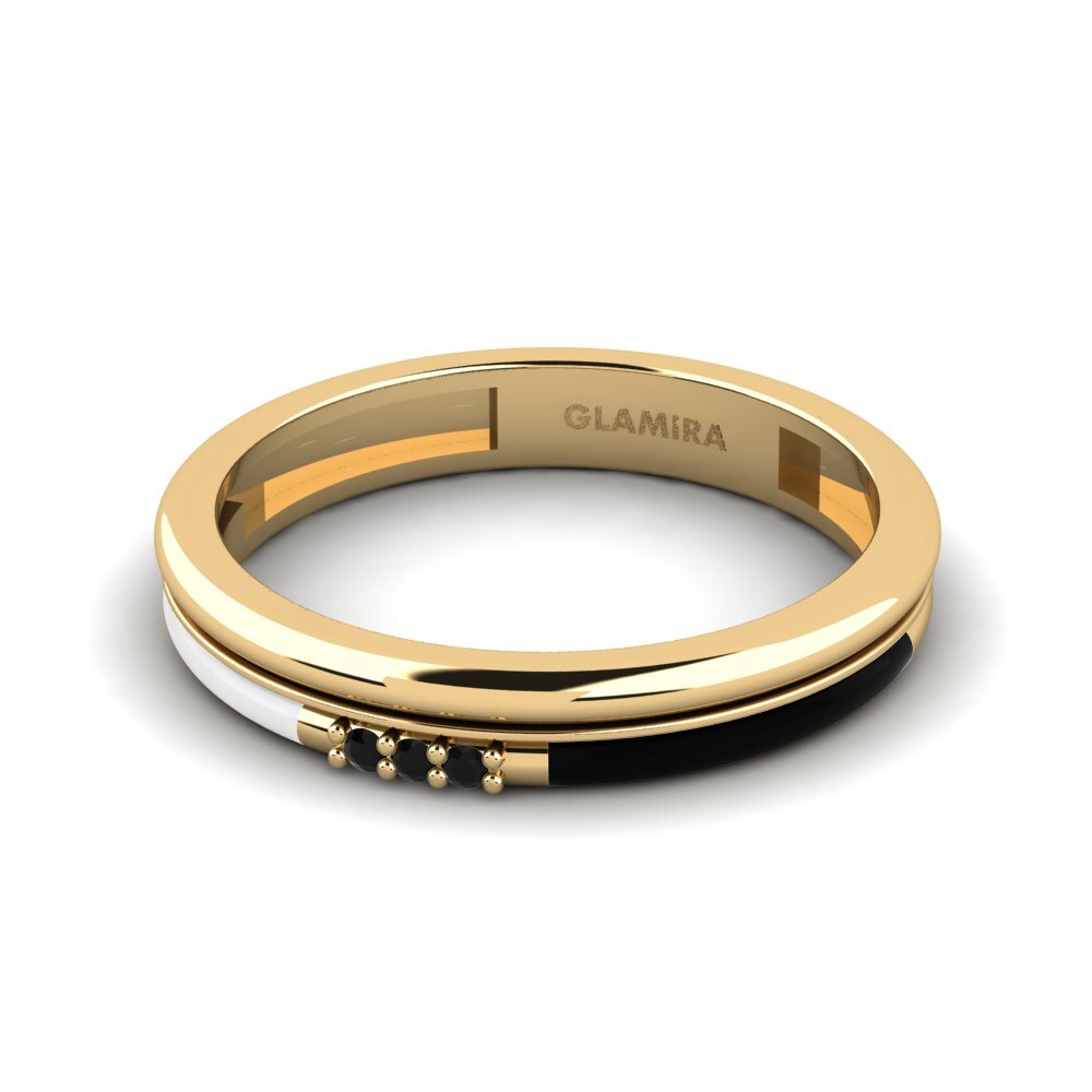 Schwarzer Diamant Ring Treis