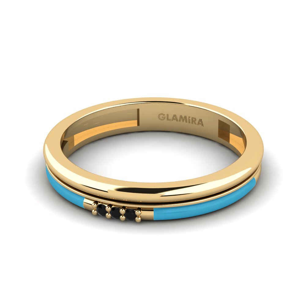 Schwarzer Diamant Ring Treis