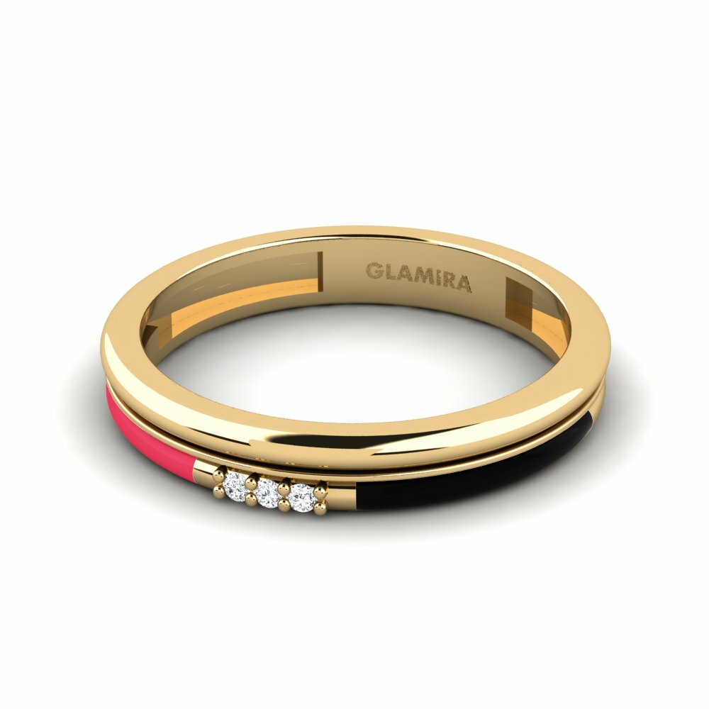 diamond-zirconia แหวน Treis