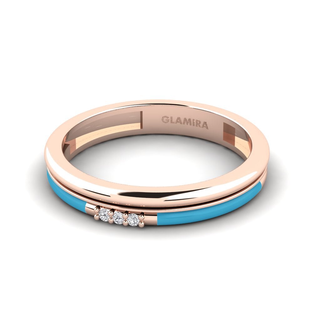 14ct Rose Gold Ring Treis