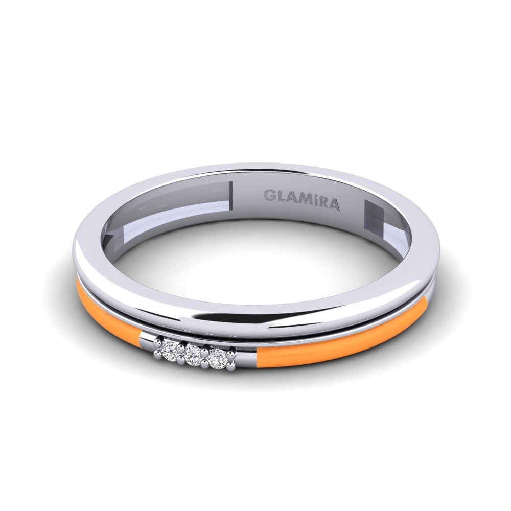 Weiß-Silber Ring Treis