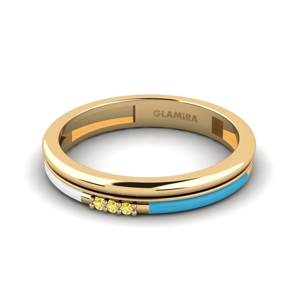 Gelber Saphir Ring Treis