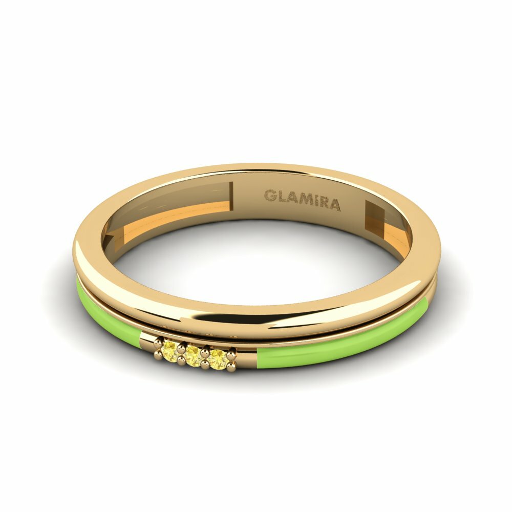 Saphir Jaune Bague Treis