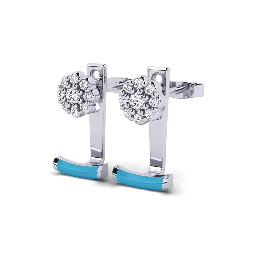950 Palladium Damen ohrring Wray