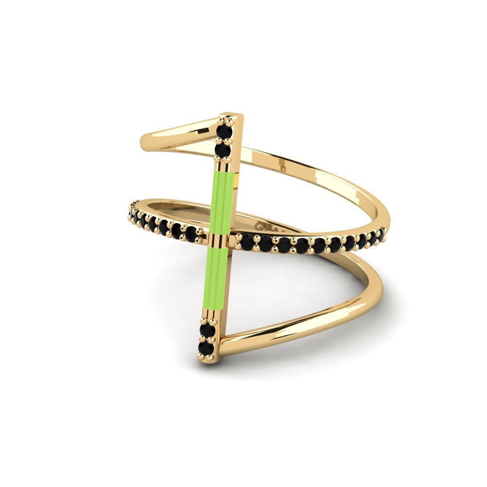 Schwarzer Diamant Ring Aegina