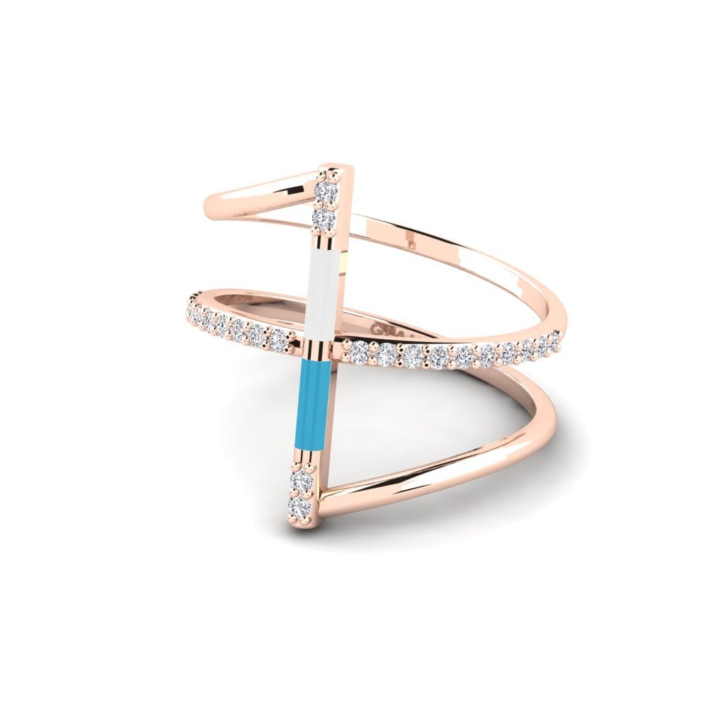 Rotgold 585 Ring Aegina