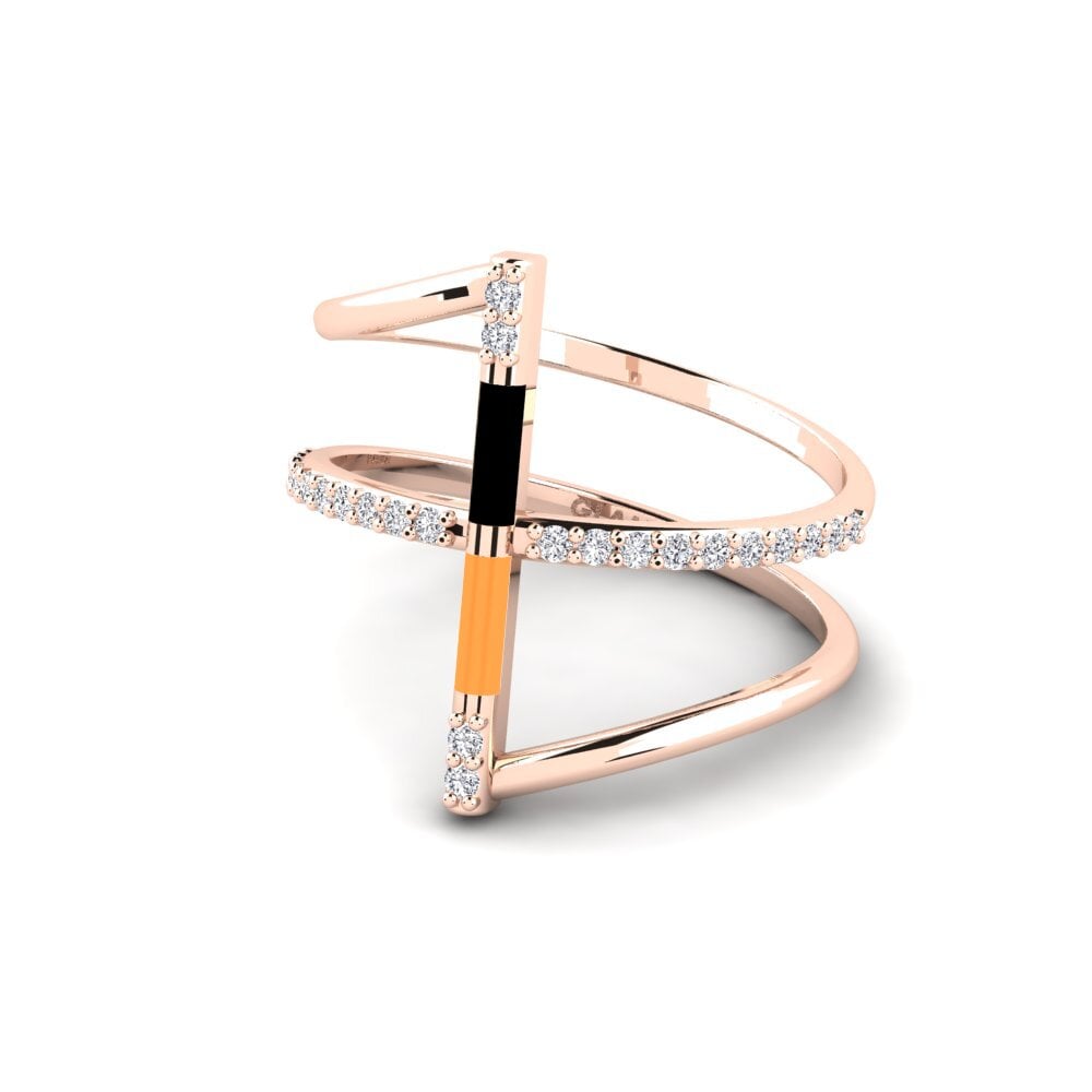 Rotgold 375 Ring Aegina