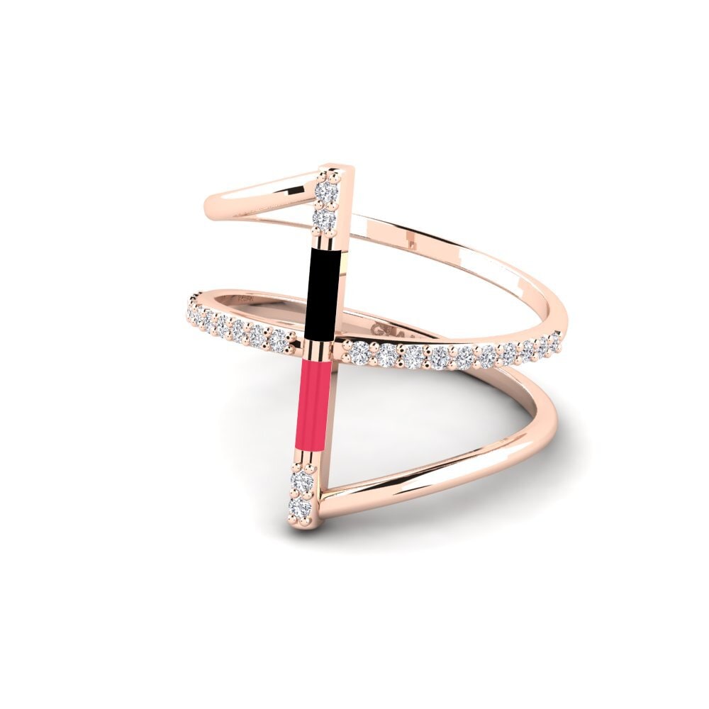 Rotgold 750 Ring Aegina