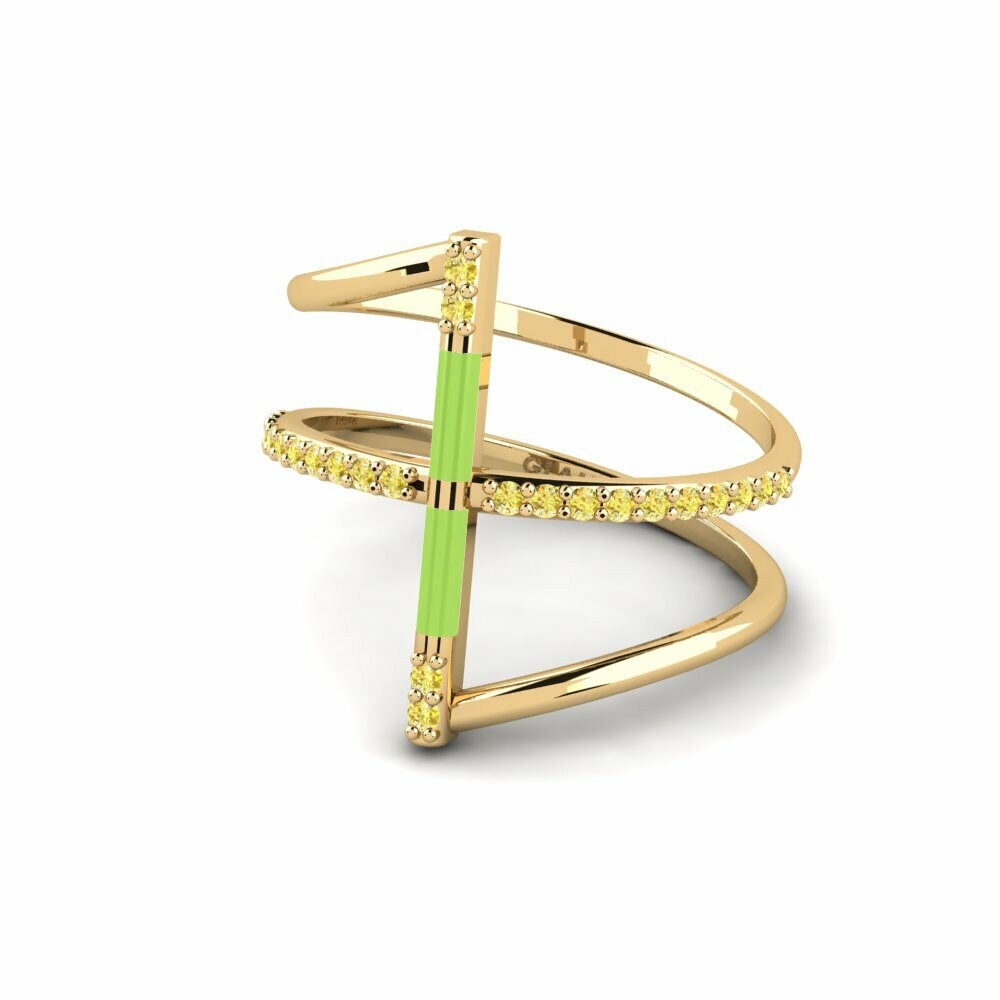 Saphir Jaune Bague Aegina