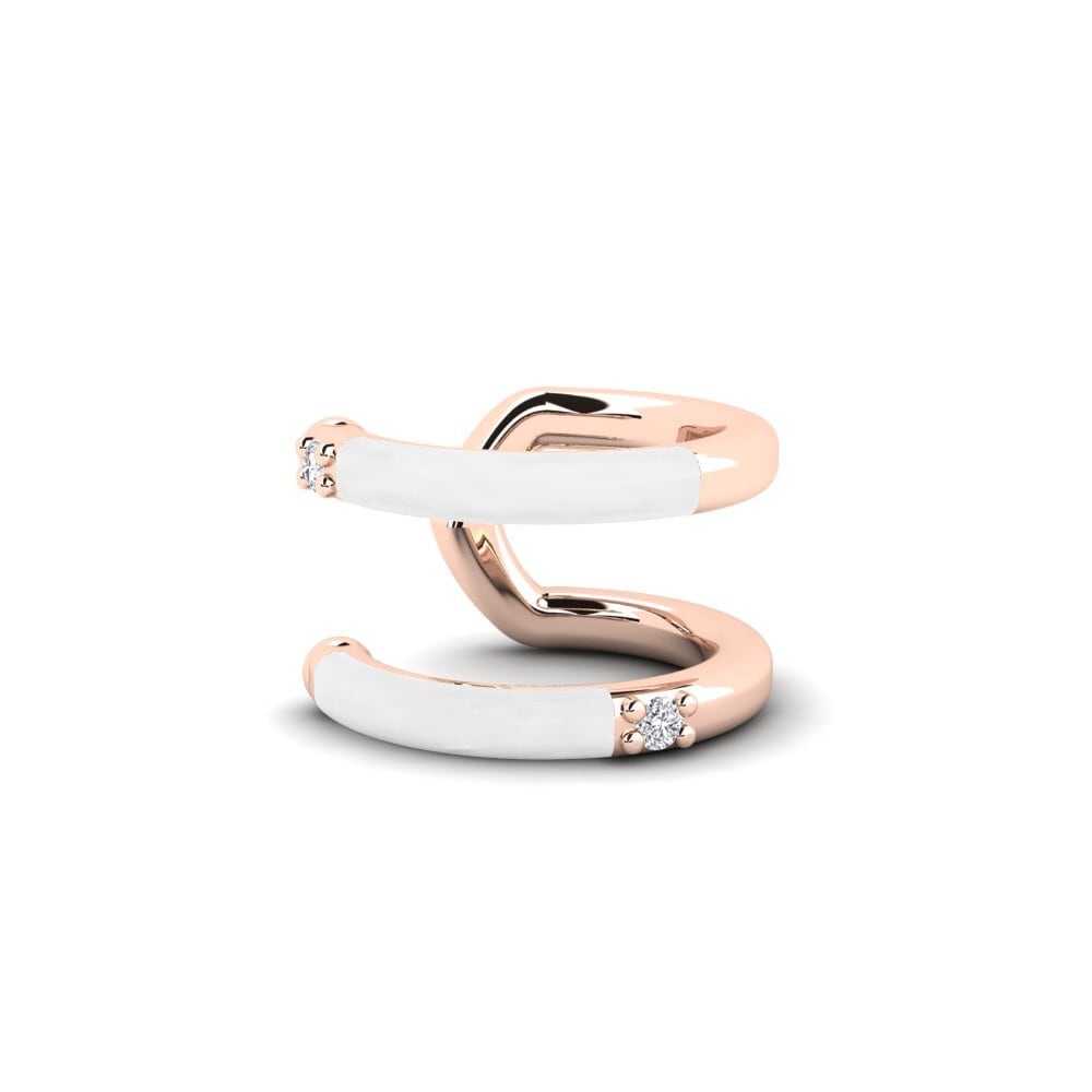 14k Oro Rosa Pendiente de mujer Afendis