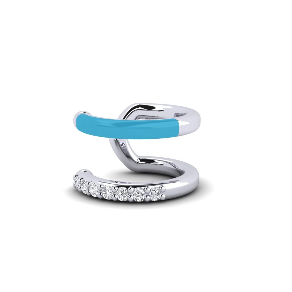 950 Palladium Damen ohrring Agia