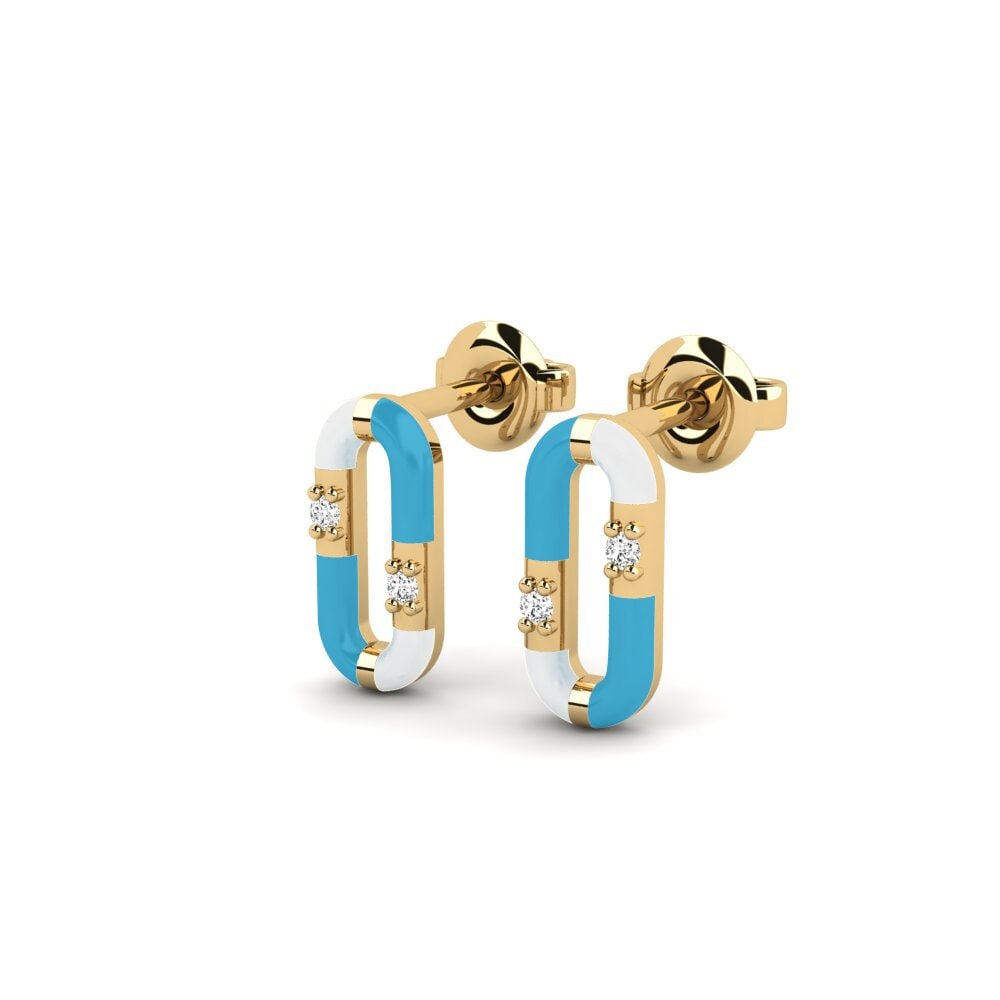 Moissanite Boucle d'oreille femme Agistri