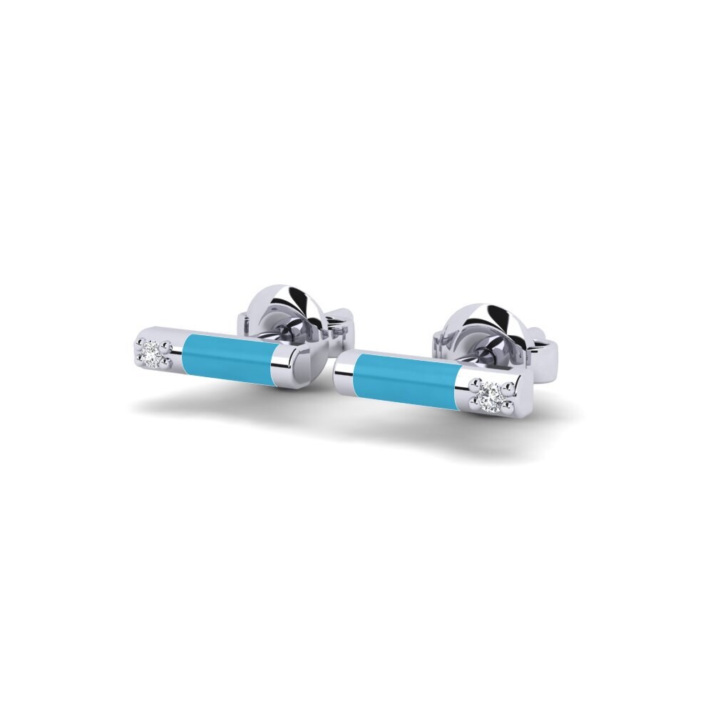 950 Palladium Damen ohrring Aiginis