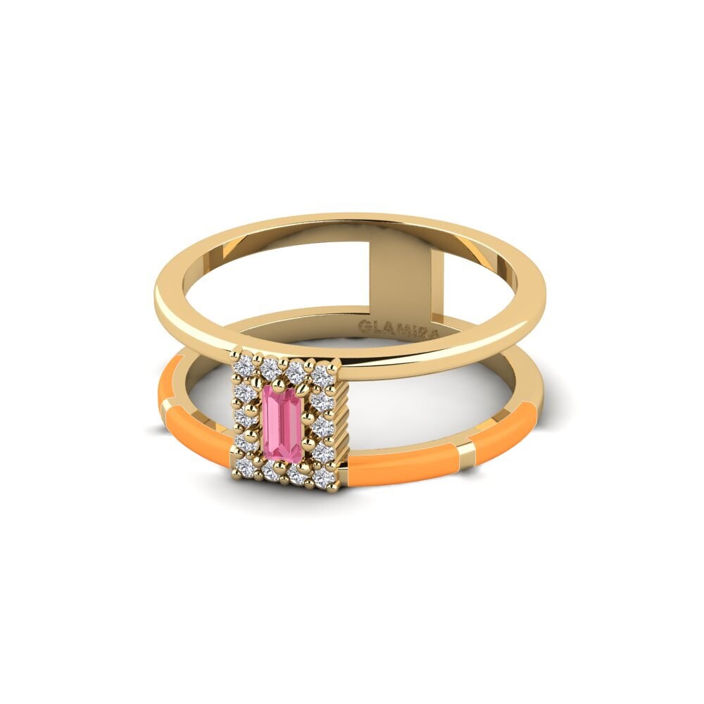 Rosa Saphir Ring Amusement