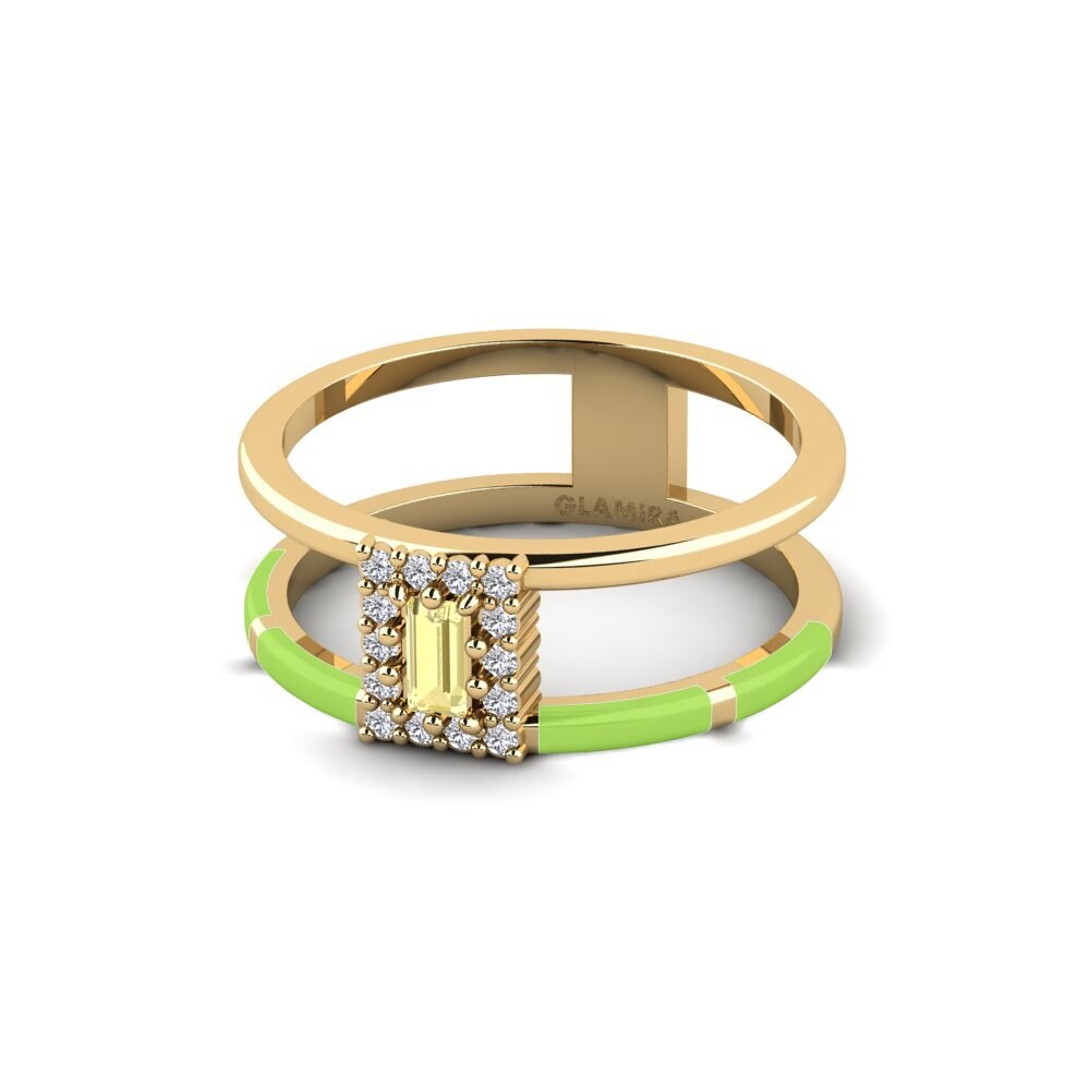 Zafiro amarillo Anillo Amusement