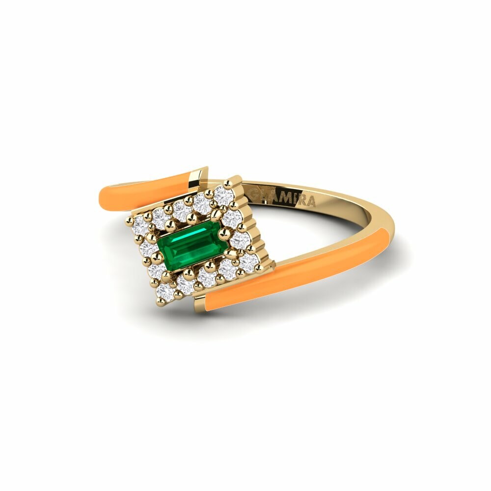 Bagues de fiançailles Zircone Vert Pinky
