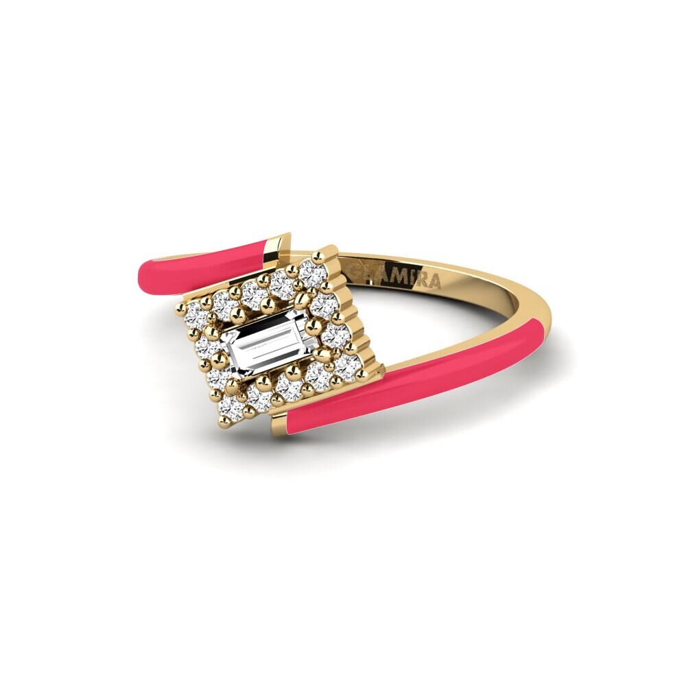 Moissanit Pinker Ring Arcade