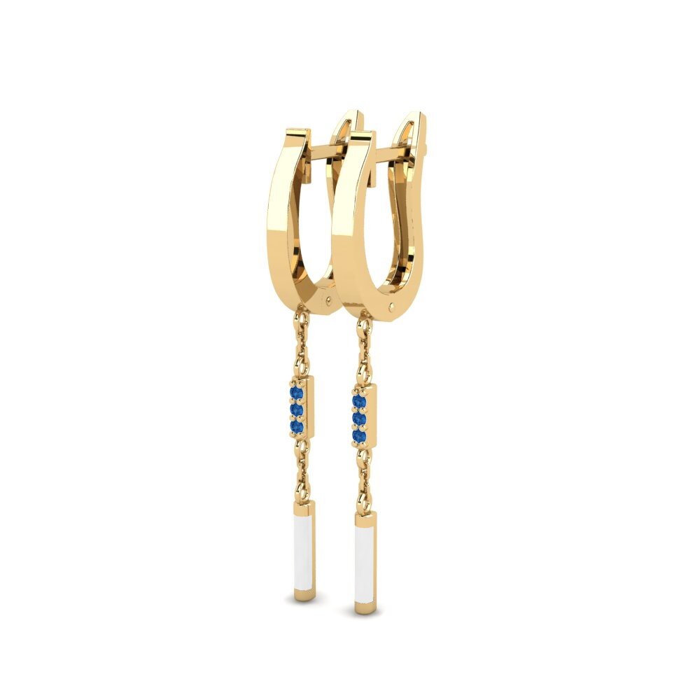 sapphire-zirconia ต่างหู Askania
