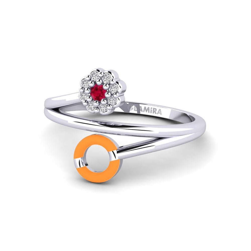 Weiß-Silber Ring Bellefonte