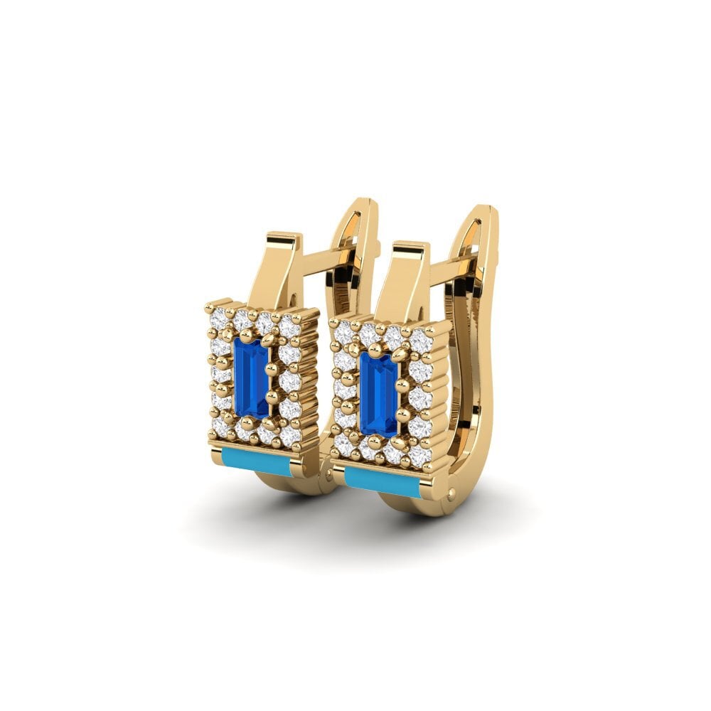 sapphire-zirconia ต่างหู Benalla