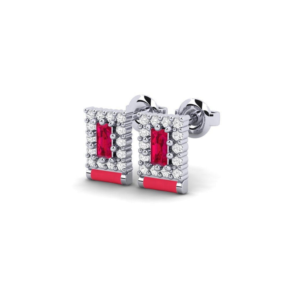 9ct White Gold Women's Earring Boipshino