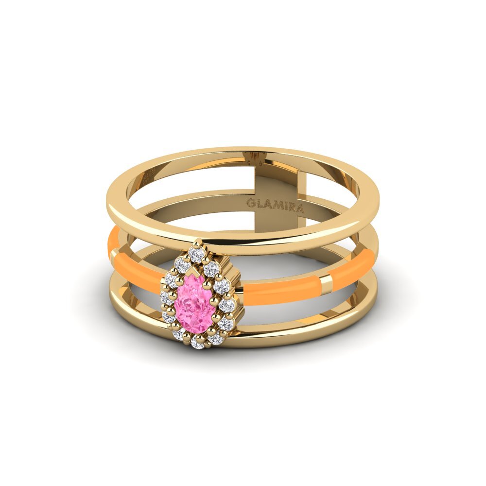 Rosa Saphir Ring Craic