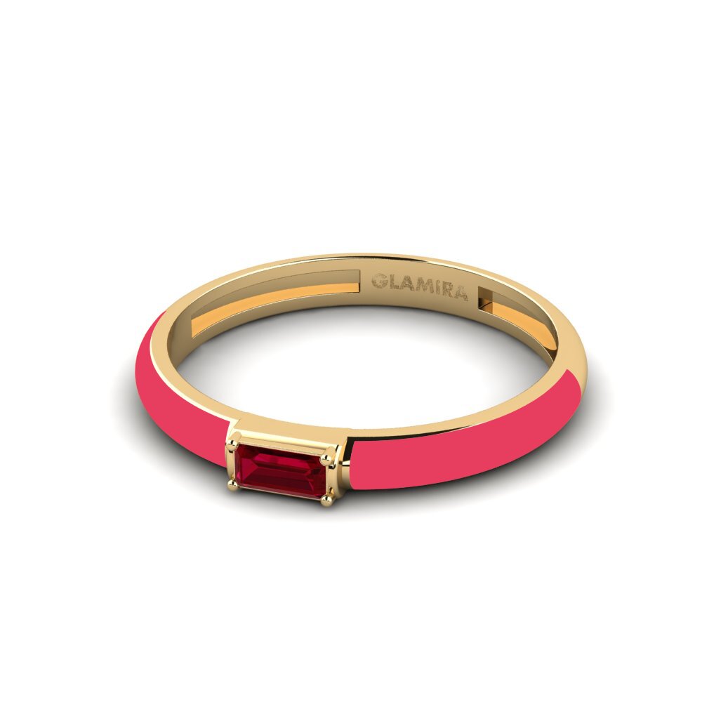 Roter Zirkonia Ring Dodecanese