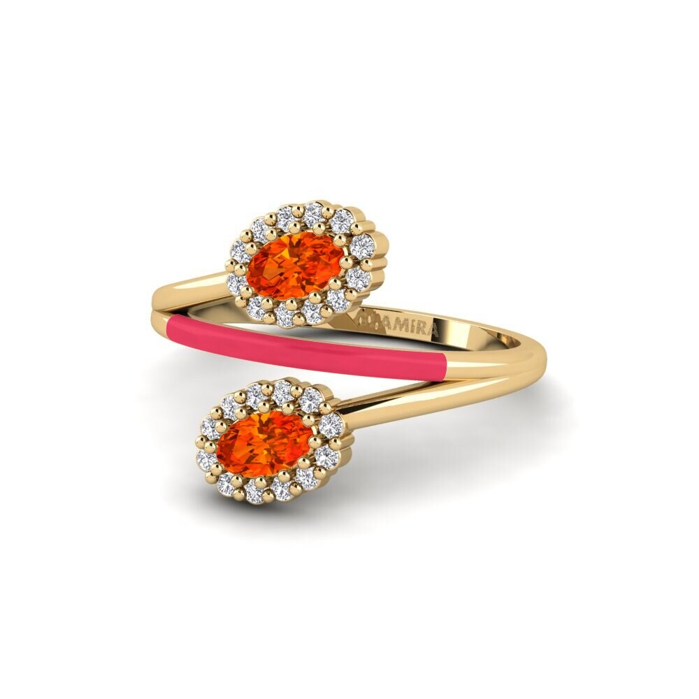 Orangefarbener Saphir Ring Ellendale
