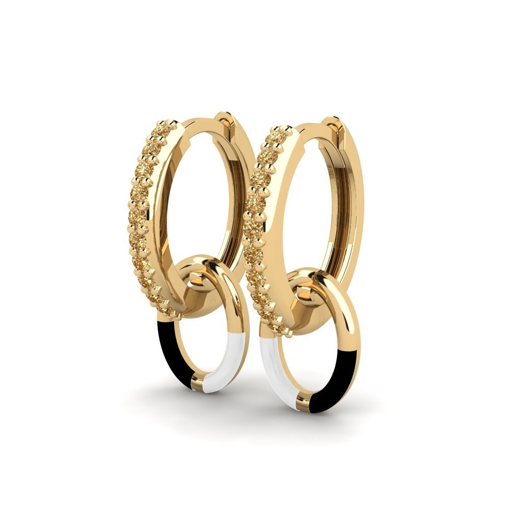 Brauner Diamant Damen ohrring Evolution