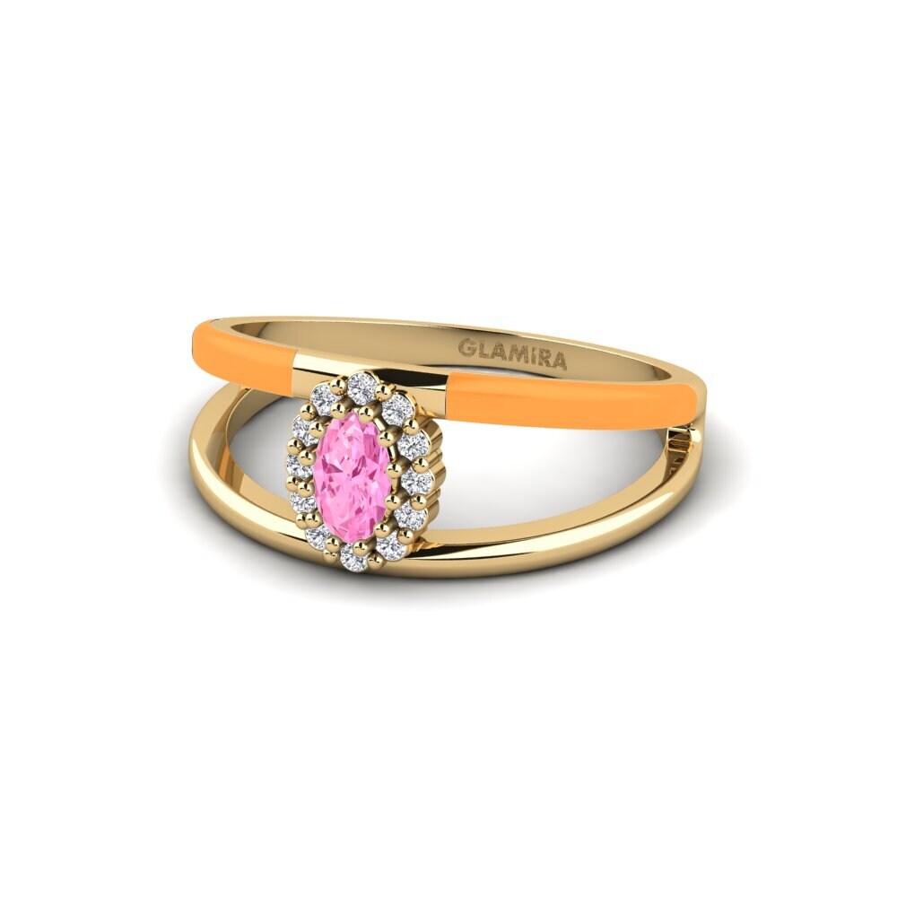 Rosa Saphir Ring Gaman