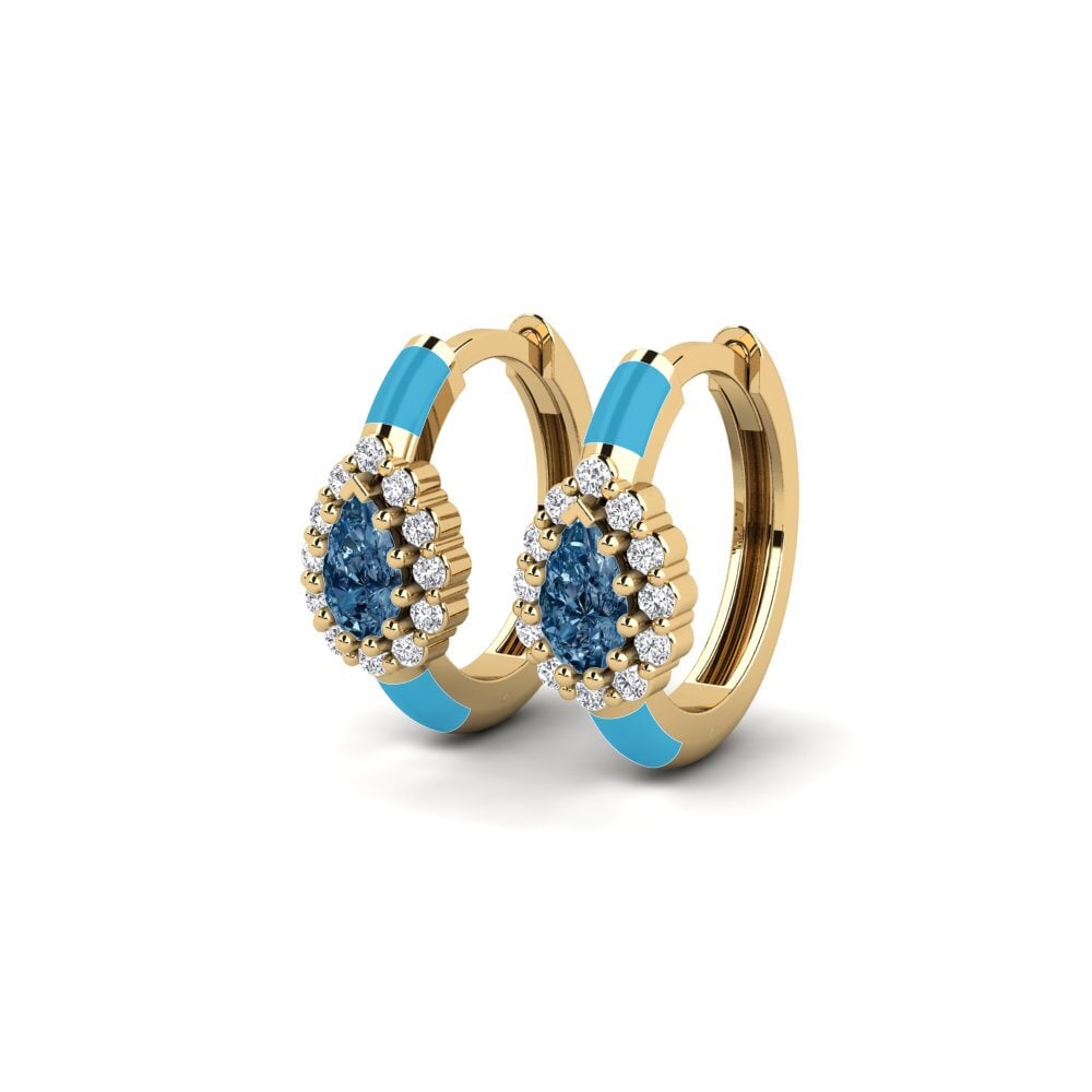 Diamante Azul Pendiente de mujer Gympie