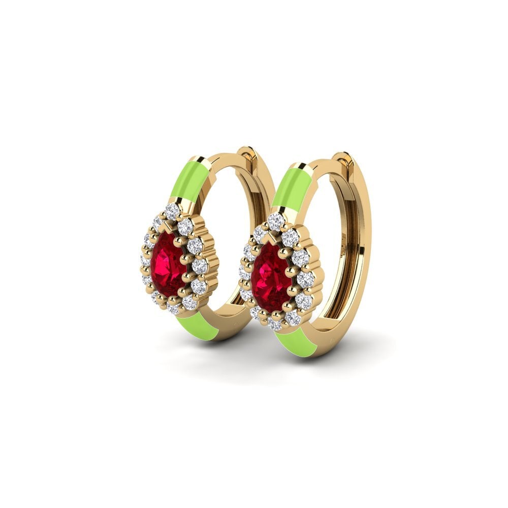 ruby-zirconia ต่างหู Gympie