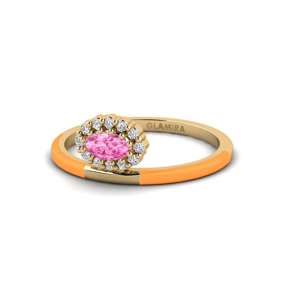 Rosa Saphir Ring Hebron