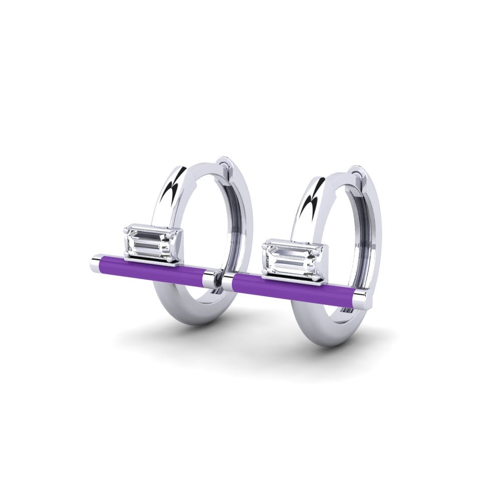 Plata 925 Pendiente de mujer Idhrousa