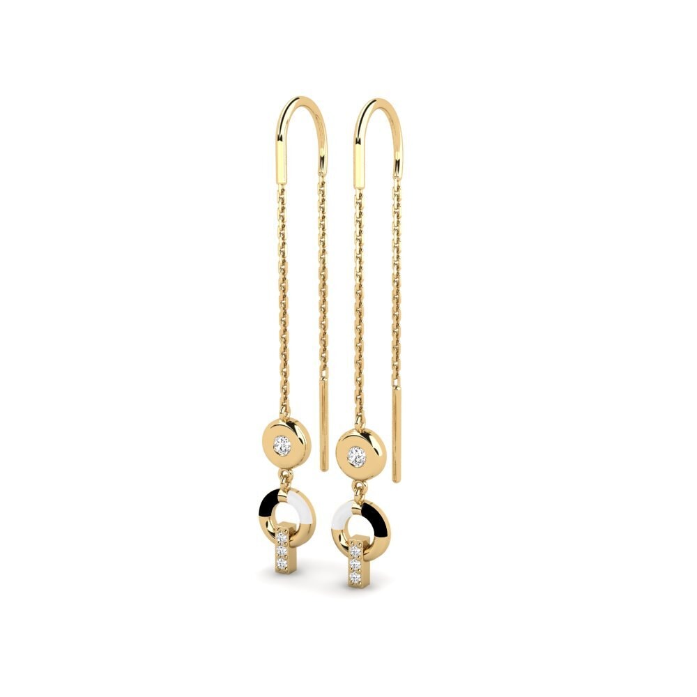 Moissanite Boucle d'oreille femme Incident - A