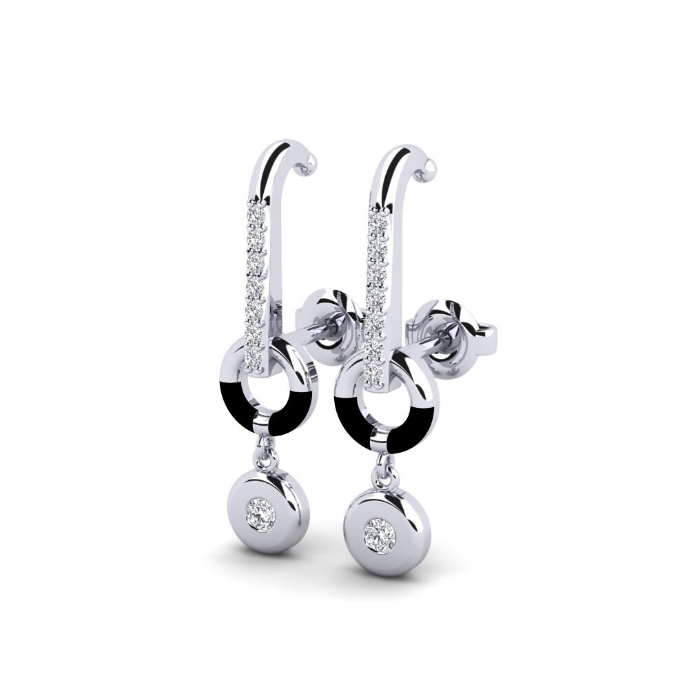 14K White Gold Earring Incident - B