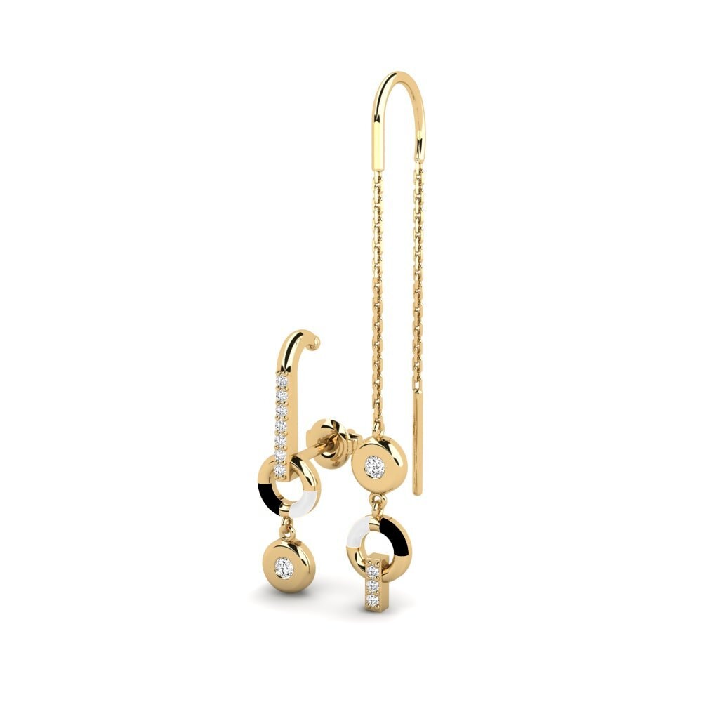 Moissanite Boucle d'oreille femme Incident - SET