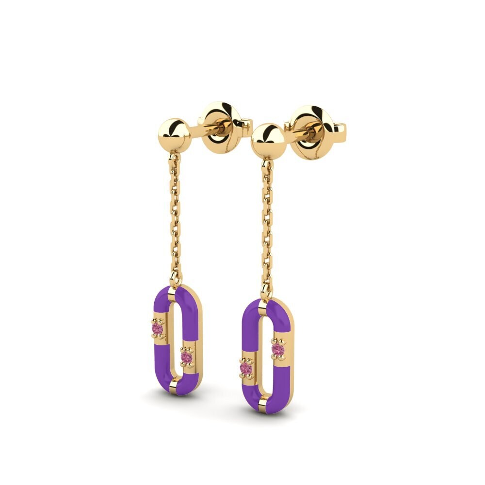 Granate Rhodolite Pendiente de mujer Platia