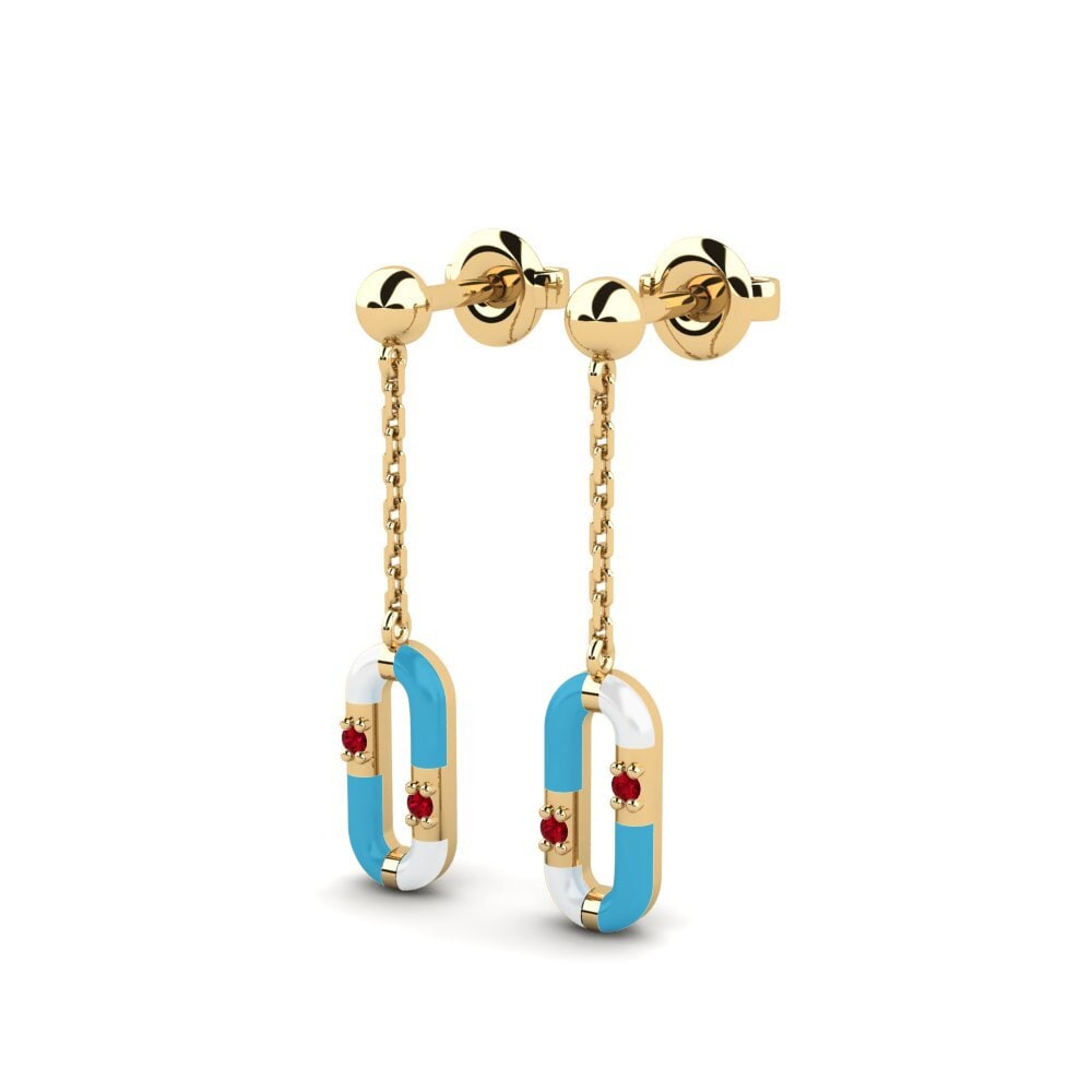 Red Zirconia Women's Earring Platia