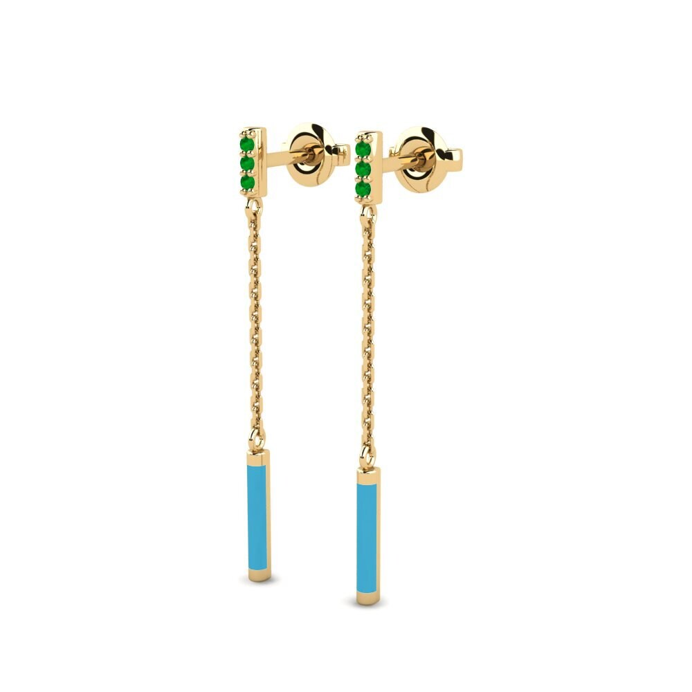 Smeraldo Orecchino da donna Poros