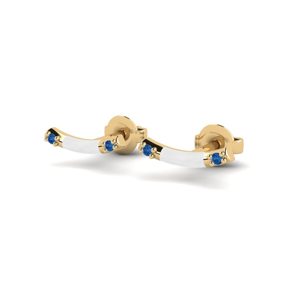 Zircone Blu Scuro Orecchino da donna Ioannis