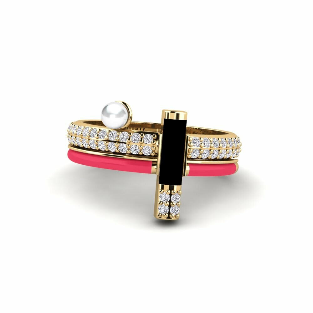 Bagues de fiançailles Diamant De Synthèse Perles