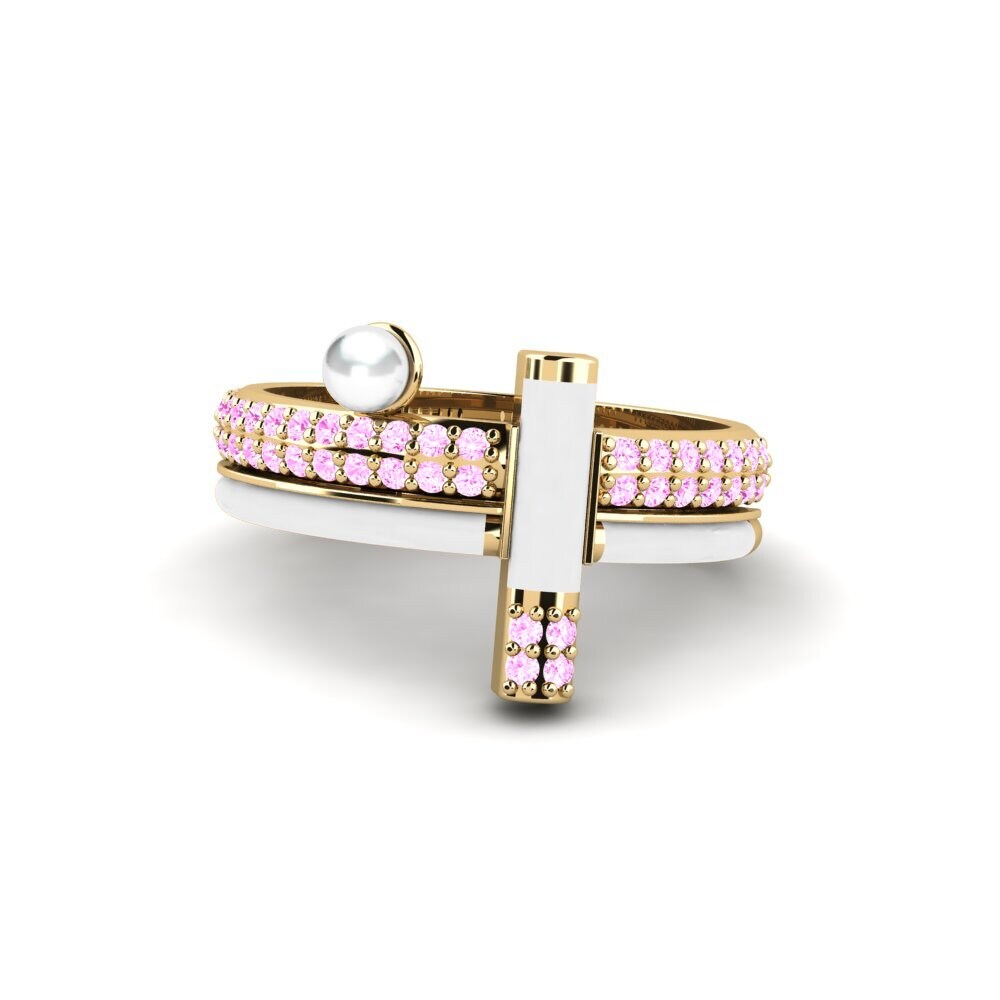 Zafiro Rosado Anillo Karpathes