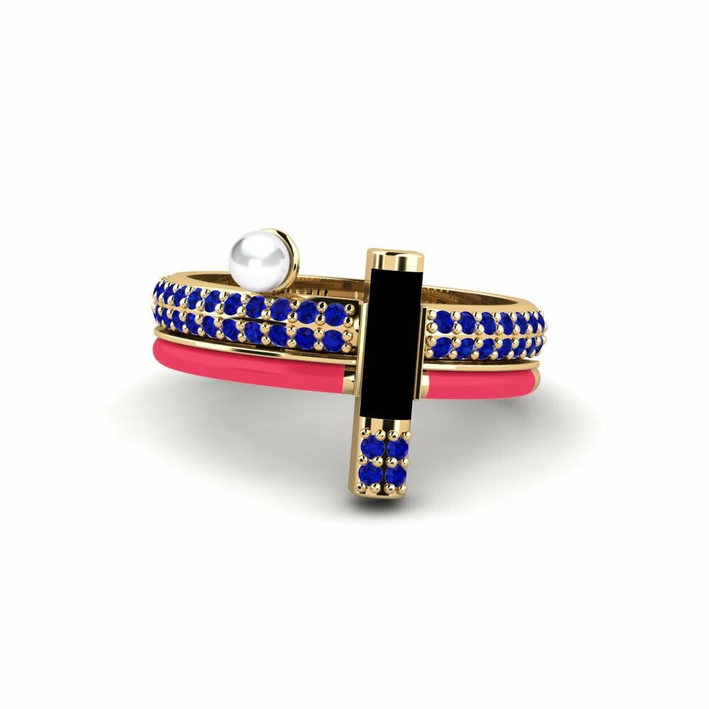 Bagues Saphir Perles