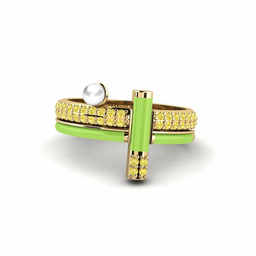 Saphir Jaune Bague Karpathes