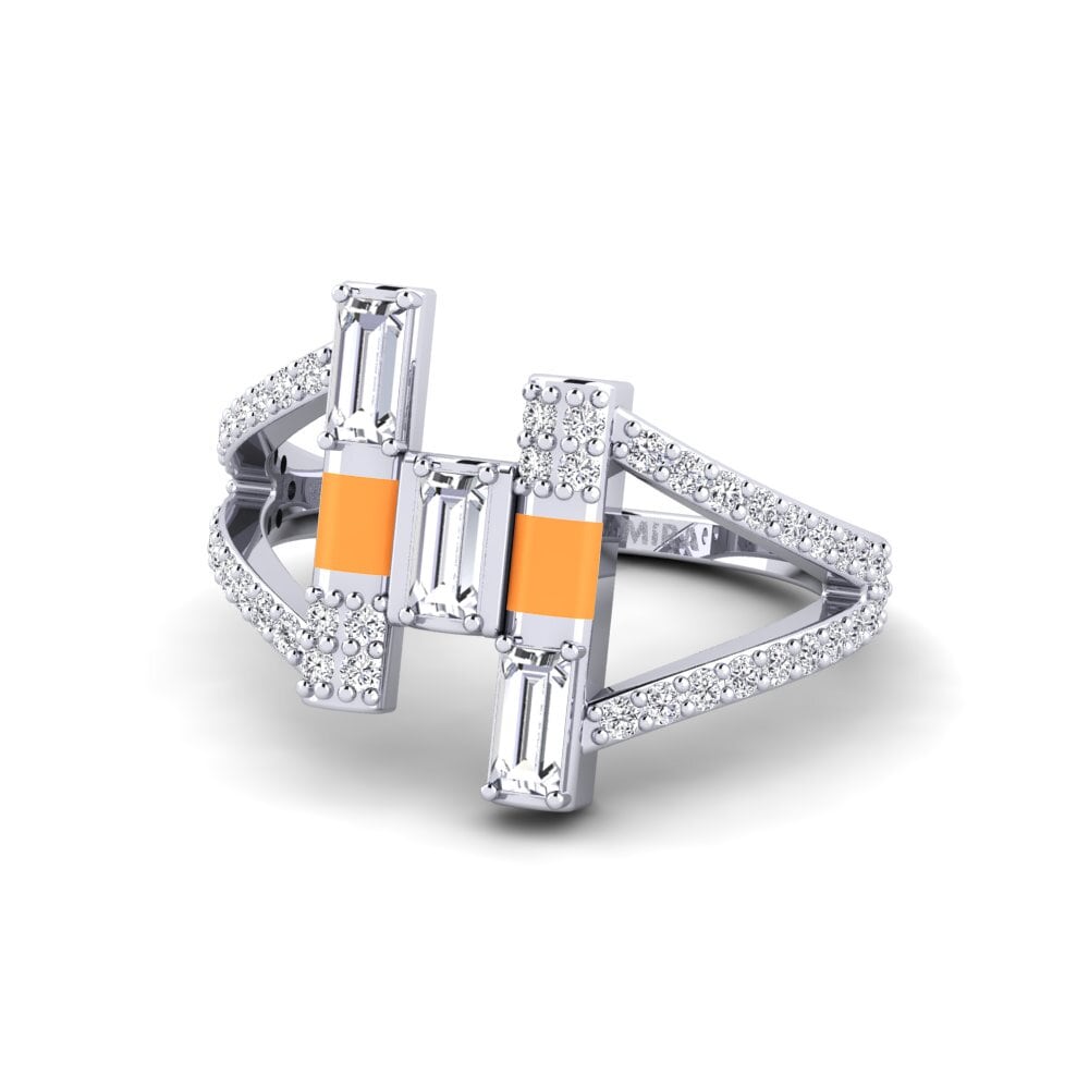 Weiß-Silber Ring Lefkada