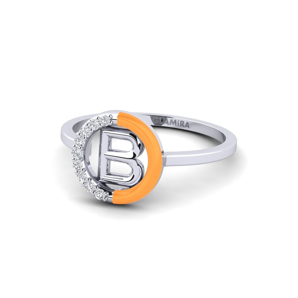 Weiß-Silber Ring Lemnos - B